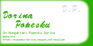 dorina popesku business card